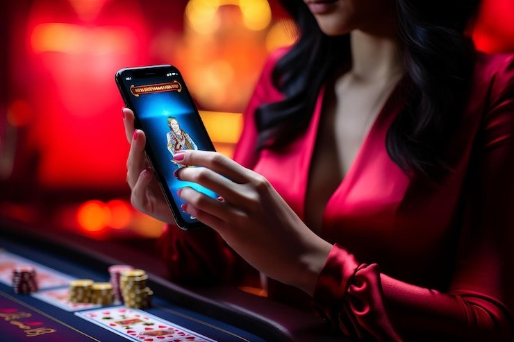 Bandar Ceme table on amor77 login mobile app showing player cards, betting interface, and game controls